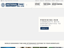 Tablet Screenshot of nationaltime.ca